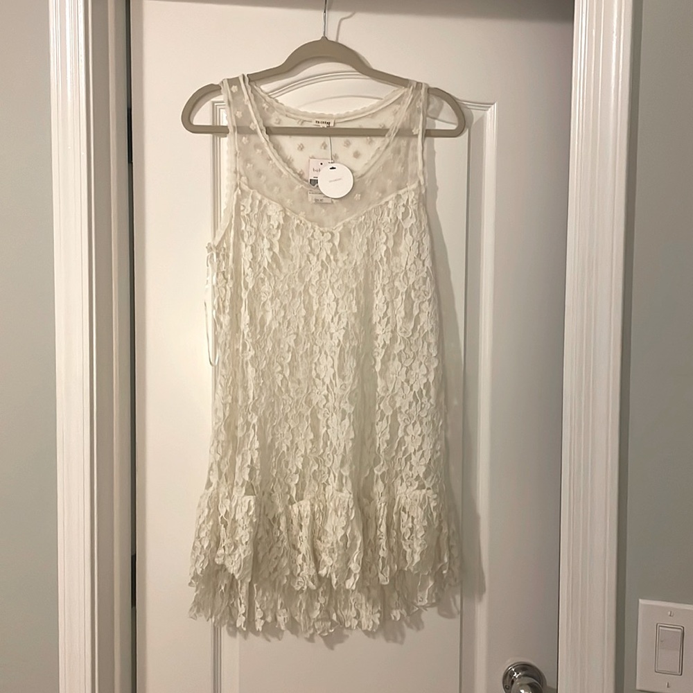 NWT Bohme Crochet Lace Dress Medium